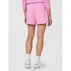 Nike Womens Sportswear Club Fleece Mid-Rise Shorts(Light Magenta/Heather/White)