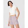 Nike Womens Sportswear Club Fleece Mid-Rise Shorts(Light Violet Ore/White)