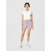 Nike Womens Sportswear Club Fleece Mid-Rise Shorts(Light Violet Ore/White)