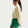 Nike Womens Sportswear Club Fleece Mid-Rise Shorts(Malachite/White)