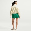 Nike Womens Sportswear Club Fleece Mid-Rise Shorts(Malachite/White)