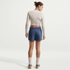 Nike Womens Sportswear Club Fleece Mid-Rise Shorts(Mystic Navy/White)
