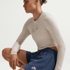 Nike Womens Sportswear Club Fleece Mid-Rise Shorts(Mystic Navy/White)