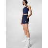 Nike Womens Sportswear Club Fleece Mid-Rise Shorts(Obsidian/White)