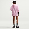 Nike Womens Sportswear Club Fleece Mid-Rise Shorts(Pink Foam/White)
