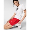 Nike Womens Sportswear Club Fleece Mid-Rise Shorts(University Red/White)