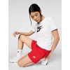 Nike Womens Sportswear Club Fleece Mid-Rise Shorts(University Red/White)
