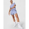 Nike Womens Sportswear Club Fleece Mid-Rise Shorts(World Indigo/White)