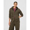 Nike Women’s Studio Fleece Full Zip Hoody(Dark Hazel/Sail)