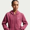 Nike Women’s Studio Fleece Full Zip Hoody(Pink Smoke/Sail)
