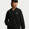 Nike Women’s Studio Fleece Full Zip Hoody(Total Black/Sail)