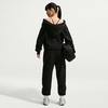 Nike Women’s Studio Fleece Full Zip Hoody(Total Black/Sail)