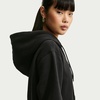 Nike Women’s Studio Fleece Full Zip Hoody(Total Black/Sail)