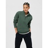 Nike Women’s Studio Fleece Quarter Zip Pullover(Camo Green/Sail)