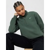 Nike Women’s Studio Fleece Quarter Zip Pullover(Camo Green/Sail)