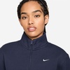 Nike Women’s Studio Fleece Quarter Zip Pullover(Midnight Navy/Sail)