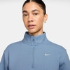 Nike Women’s Studio Fleece Quarter Zip Pullover(Work Blue/Sail)