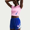 Nike Women’s Tempo Swoosh Dri-FIT Running Shorts(Old Royal/Work Blue/Pink Rise)