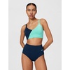 Nike Women’s V-Neck Midkini(Midnight Navy)