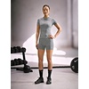 Nike Women’s Victory Baselayer Dri-FIT Mid-Rise 5″ Biker Short(Smoke Grey/Heather/Black/White)