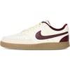 Nike Men’s Court Vision Low Shoes(Sail/Burgundy Crush/Light Khaki)