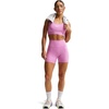 Nike Women’s One High-Waisted 5″ Bike Shorts(Light Magenta/White)