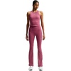 Nike Women’s One High-Waisted Flared Leggings(Pink Smoke/White)