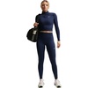 Nike Women’s One High-Waisted Seamless Tight(Midnight Navy/White)