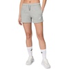 Nike Womens Sportswear Club Fleece Mid-Rise Shorts(Dark Grey Heather/White)