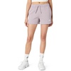 Nike Womens Sportswear Club Fleece Mid-Rise Shorts(Light Violet Ore/White)