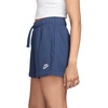 Nike Womens Sportswear Club Fleece Mid-Rise Shorts(Mystic Navy/White)