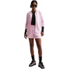 Nike Womens Sportswear Club Fleece Mid-Rise Shorts(Pink Foam/White)