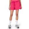 Nike Womens Sportswear Club Fleece Mid-Rise Shorts(Rush Pink/White)