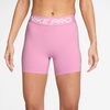 Nike Women’s Victory Baselayer Dri-FIT Mid-Rise 5″ Biker Short(Pink Rise/White)