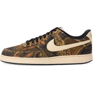 Nike Men’s Court Vision Low Shoes(Multi-color/Rattan-rattan-black (Real Tree))