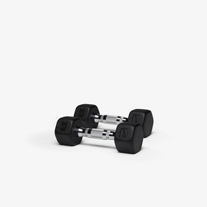 Nike Rubber Hex Dumbbell Pair(Black / Black)