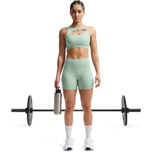Nike Women’s One High-Waisted 5″ Bike Shorts(Steam/White)