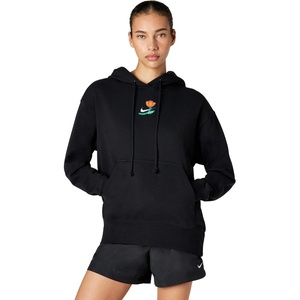Nike Women’s Phoenix Fleece Oversized Pullover Basketball Hoodie(Black)