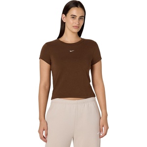 Nike Women’s Sportswear Chill Knit T-Shirt(Cacao Wow)