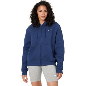 Nike Women’s Studio Fleece Full Zip Hoody(Midnight Navy/Sail)