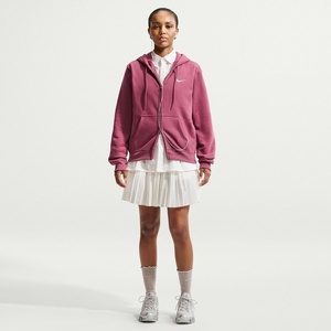 Nike Women’s Studio Fleece Full Zip Hoody(Pink Smoke/Sail)