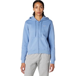 Nike Women’s Studio Fleece Full Zip Hoody(Work Blue/Sail)