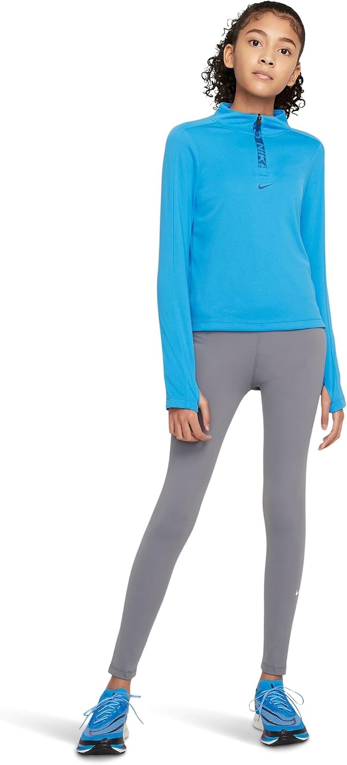 image:imageNike Girls One DriFIT HighWaisted LeggingsSmoke GreyWhite
