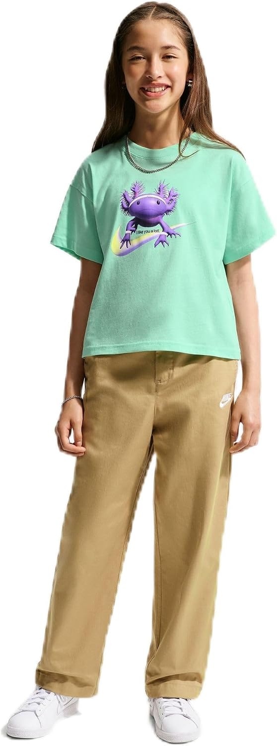 image:imageNike Girls Sportswear Boxy Bear TShirtArctic GreenPhoto