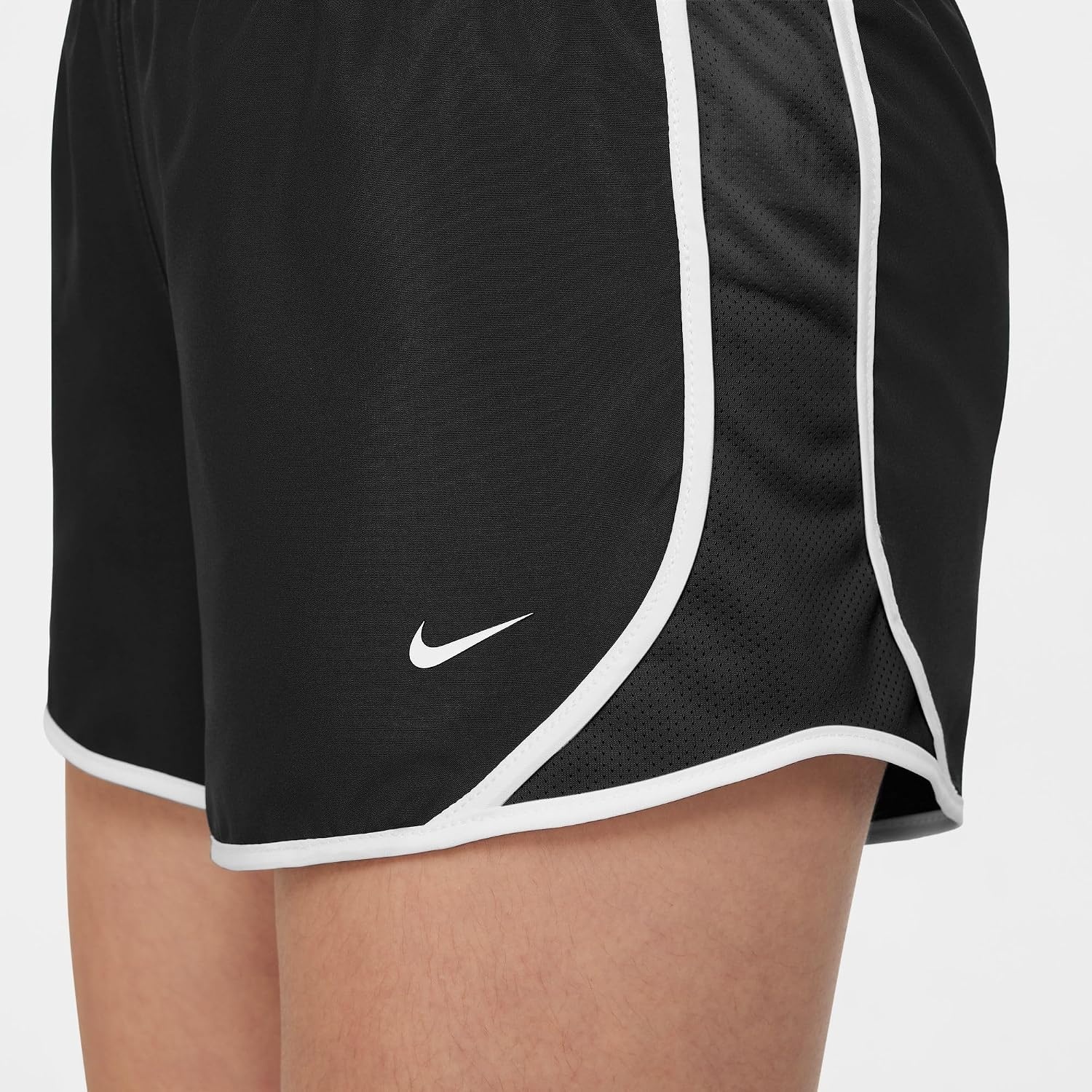image:imageNike Girls Tempo DriFIT Running ShortsBlackBlackWhiteWhite