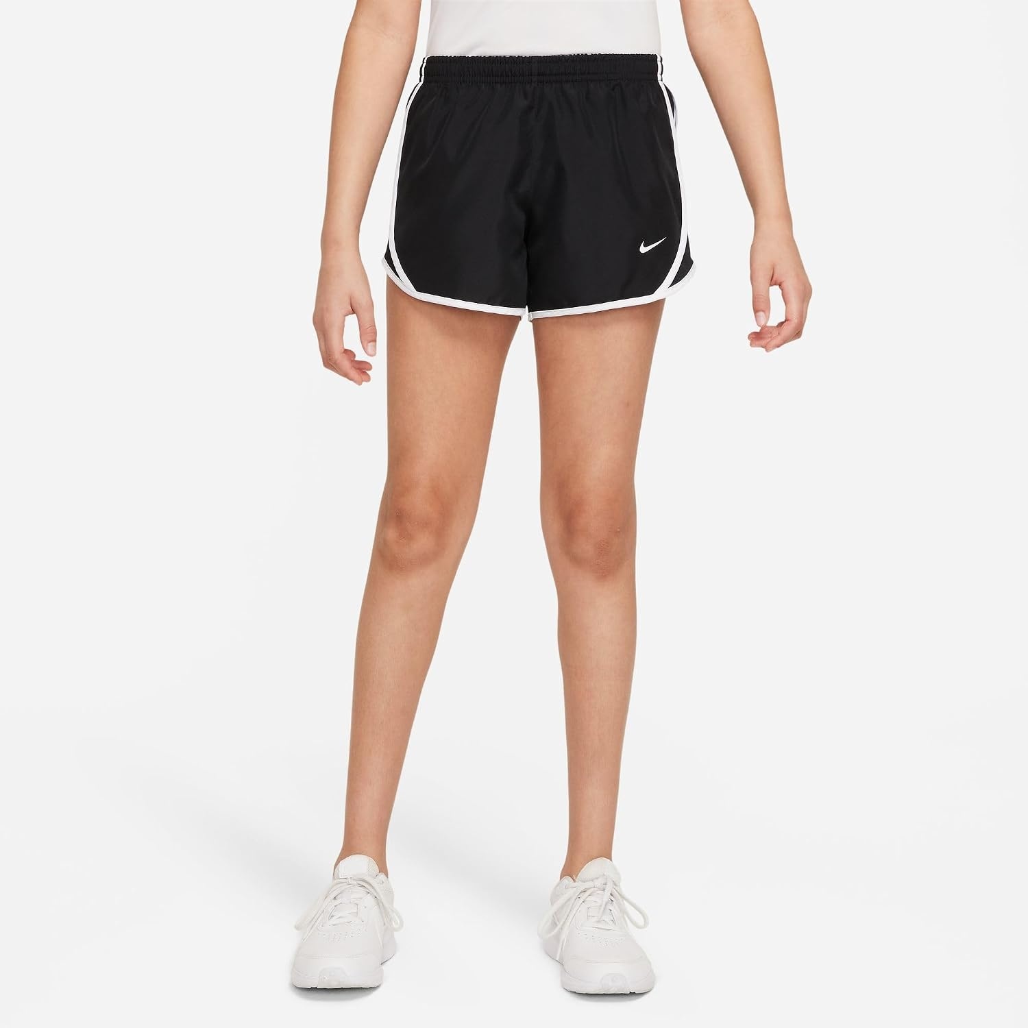 image:imageNike Girls Tempo DriFIT Running ShortsBlackBlackWhiteWhite