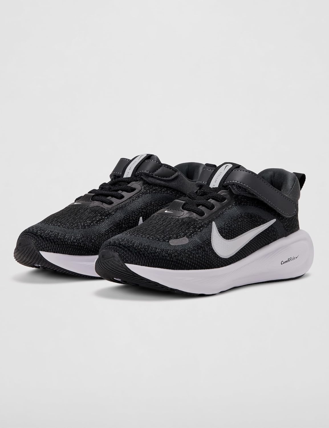image:imageNike Kids Stellar Ride Running Shoes Road Running ShoesBlackWhiteAnthracitePure Platinum