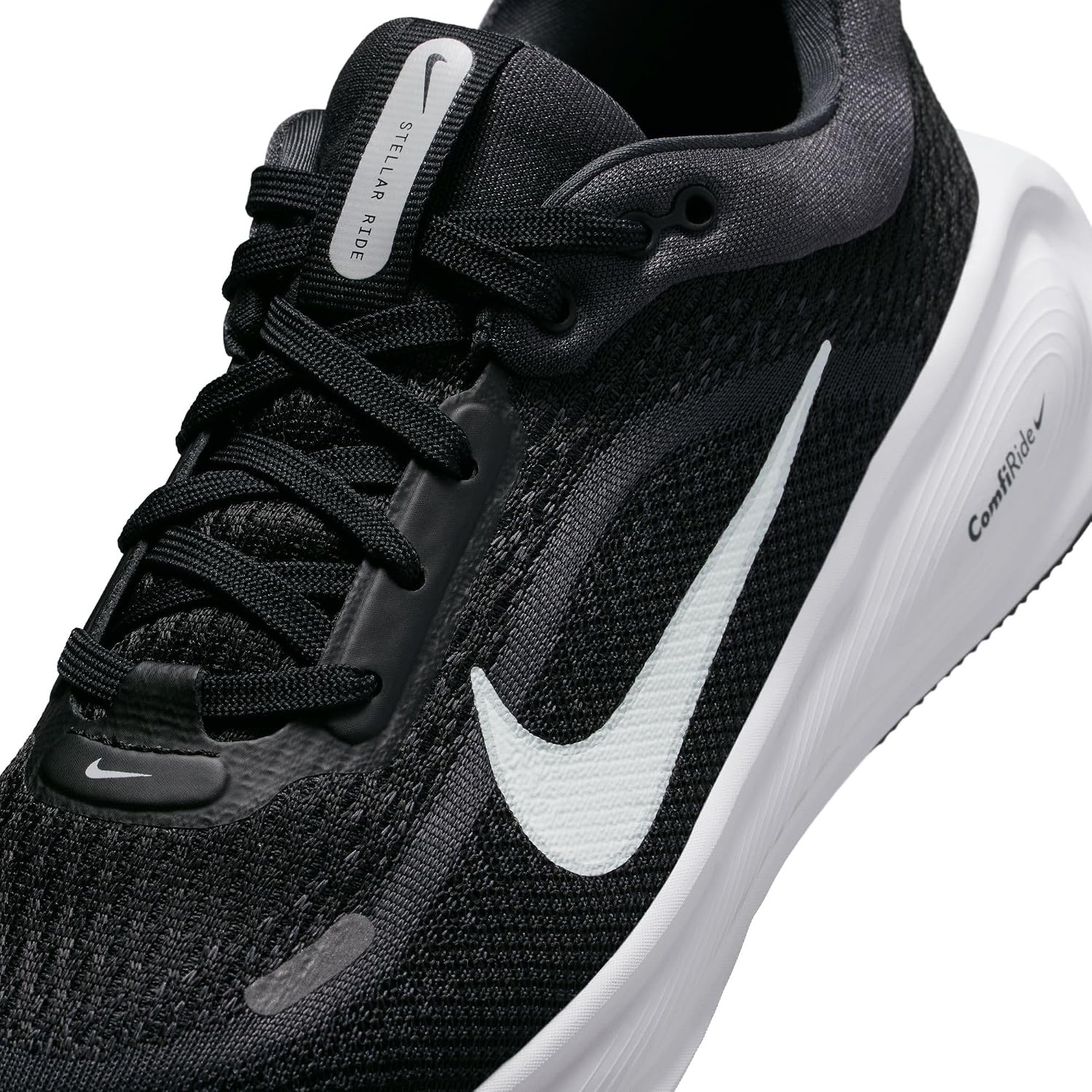 image:imageNike Kids Stellar Ride Running Shoes Road Running ShoesBlackWhiteAnthracitePure Platinum