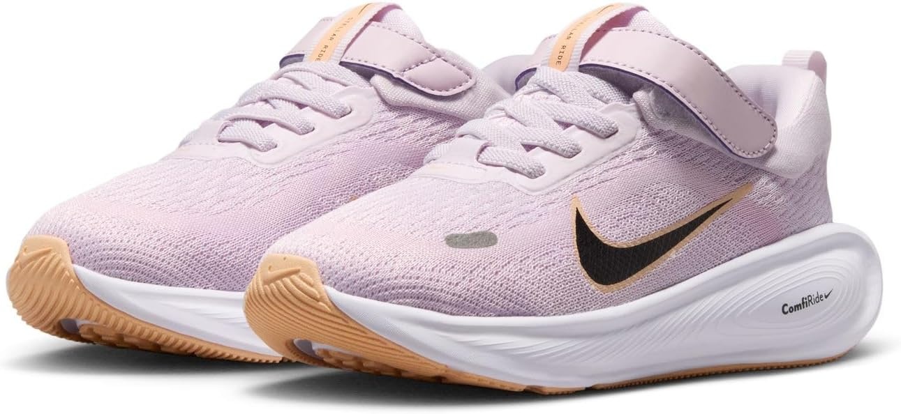 image:imageNike Kids Stellar Ride Running Shoes Road Running ShoesBleached LilacBlackpink Foam