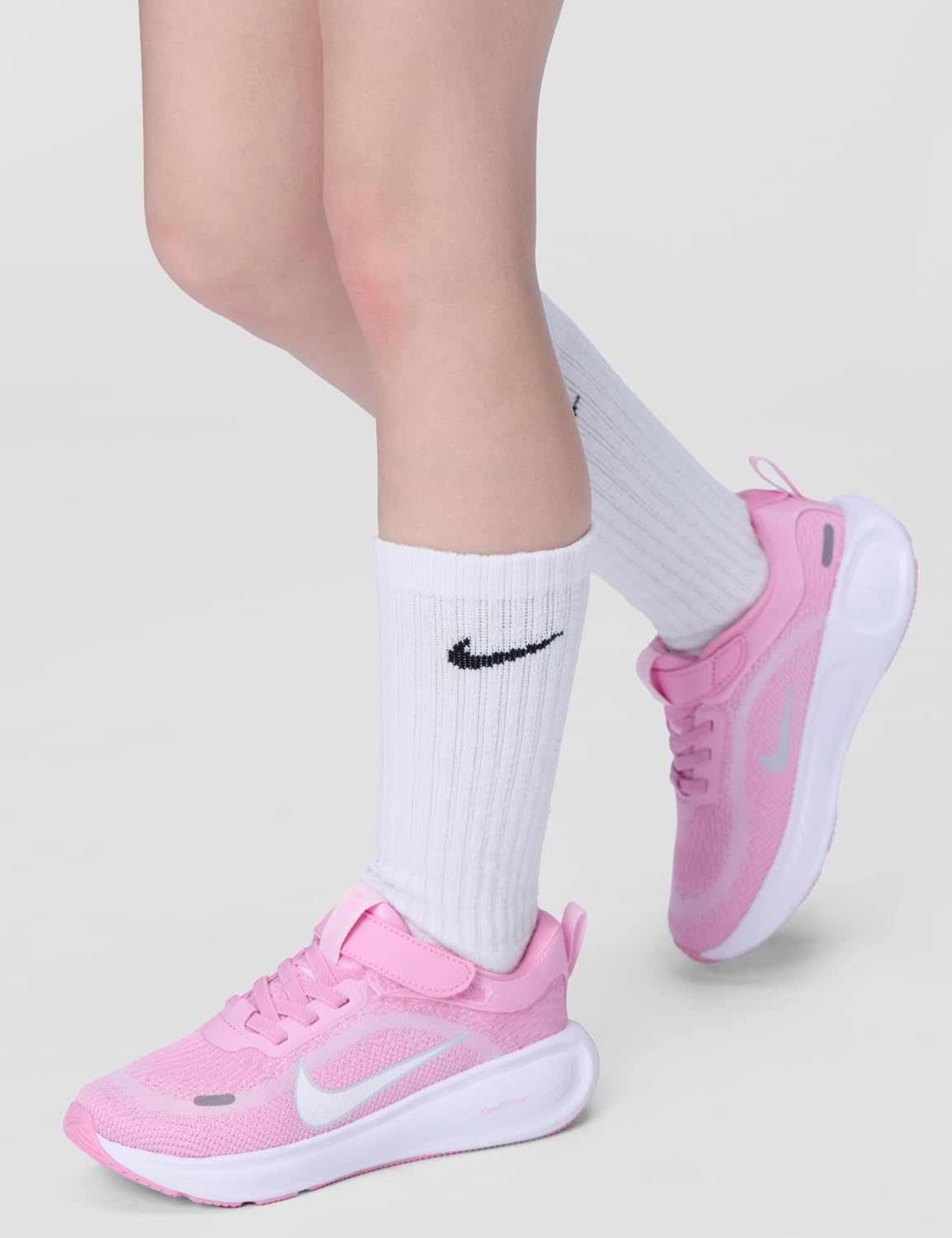image:imageNike Kids Stellar Ride Running Shoes Road Running ShoesPink RiseWhitePink FoamPure Platinum